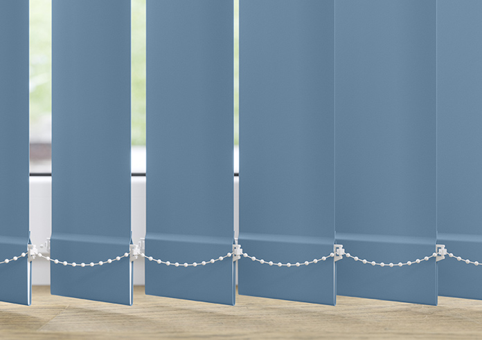 Trinity (Blackout), Delph Blue - Vertical Blind Slats - Image 3